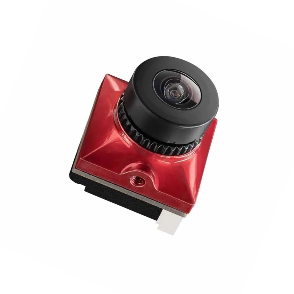 Ratel 2 V2 FPV Ratel2 Obiettivo da 2,1 mm 16:9/4:3 NTSC/PAL commutabile con lente di ricambio FPV Drone(Ratel 2 Red)