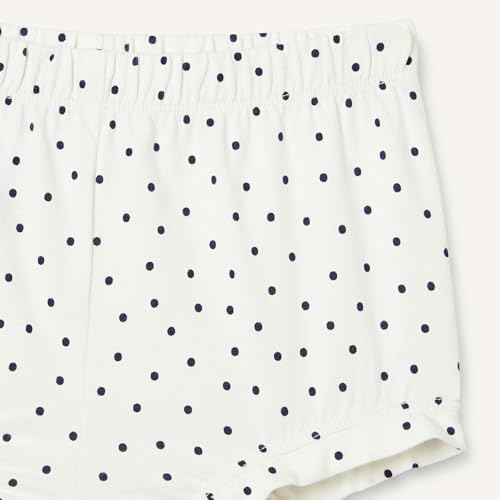 Amazon Essentials Lot de 3 Shorts Bloomer en Coton pour bébé Fille, Avoine chiné/Bleu Marine/Pois, 24 Mois – vue 4