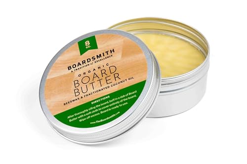 The Boardsmith Organic Beeswax Board Butter 8 oz miniatura 1