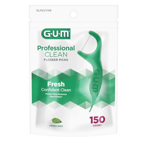 Gum 889ECM4 Professional Clean Floss Picks - Extra Strong Shred-Resistant Floss, Easy Grip Handle - Dental Flossers thumb #8
