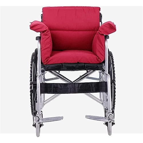 Cojín para silla de ruedas con soporte de espalda, diseño ergonómico, poliéster/algodón lavable para mayor comodidad y apoyo