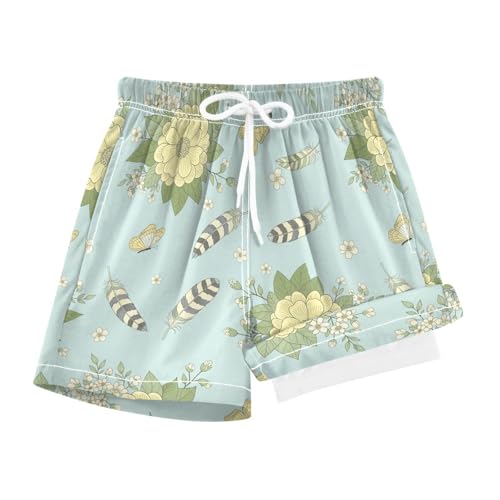 Dussdil Boys' Swim Trunks - Quick-Dry Board Shorts With Drawstring & Pockets For Beach & Pool - View #6