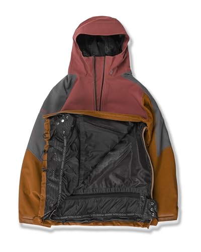 Chaqueta snowboard Volcom Brighton Pullover cortavientos con capucha para deportes de invierno 3