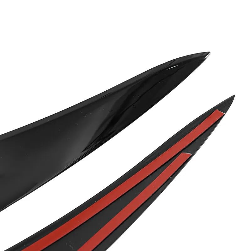 Copertura per fari e sopracciglia, per BMW Serie 5 F10 F11, nero lucido, 2011-2014