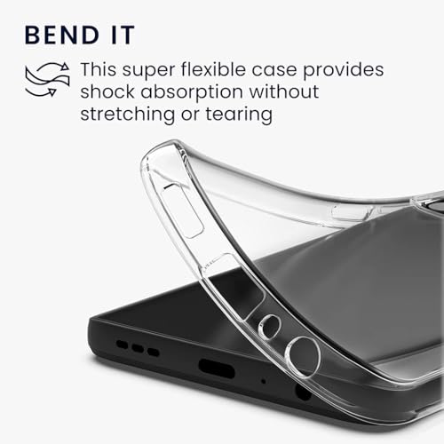 Image of Spazy Case Moto G85 5G Back Cover | Protective Soft Transparent Shockproof Hybrid Protection Back Case Cover for Moto G85 5G