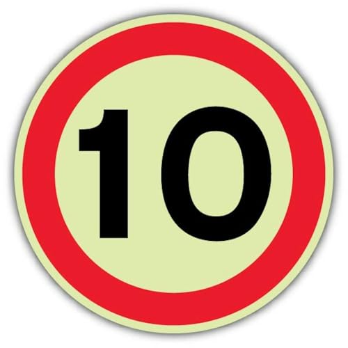 Panneau photoluminescent 10 MPH pour la sécurité des parkings