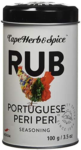 Cape Herb & Spice - Portuguese Peri-Peri Rub, No MSG, No Artificial Flavouring, Non-GMO, Halal, Vegan, 100g