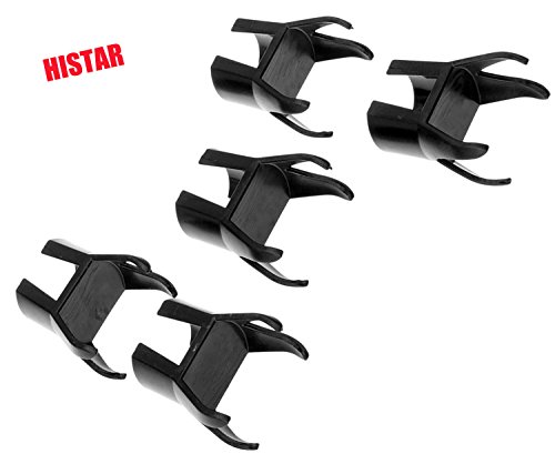 Histar 5Pcs Golf Ball Pick Up Retriever Putter Grip Finger Rubber Picker 4-Prong Pick Up Tool Black #TOP1