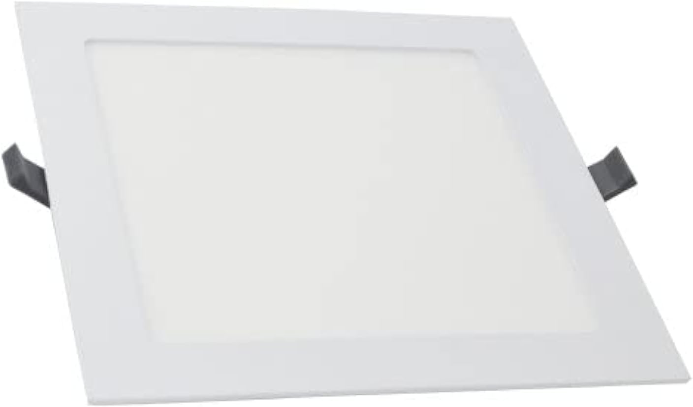 Downlight Led Recessed Ceiling Lamp 6 Inch Slim Square Shape 15W 6500K Daylight Lighting Aluminium Body