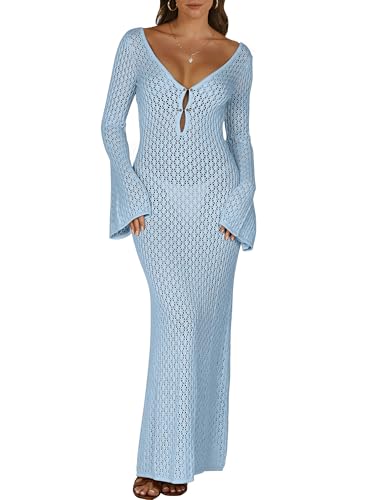 ANRABESS Women Swimsuit Swim Crochet Cover Up Knit...