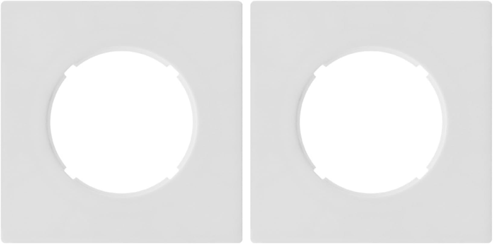 Bouton poussoir blanc Fontini DOM l'accessoire minimaliste idéal pour sublimer votre salon x2