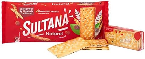 Biscuit Portion Packs | Sultana | Natural 5 x 3 Pieces | Total Weight 218 Grams