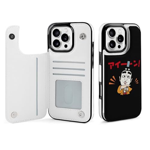 iPhone16ProMax用ケース 志村けん だいじょうぶだぁ 変なおじさん 手帳型 アイフォン16プロマックス用カバー スマホケース 財布型 携帯カバー カード収納 スタンド機能 薄型 防塵 耐衝撃 Case