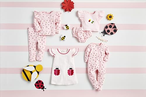 Mud Pie Baby Girls Children's Ladybug Zip Sleeper2