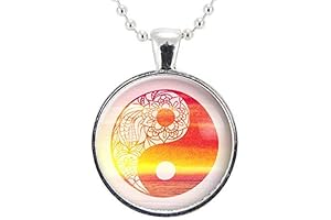 Sunset Yin Yang Necklace: Embracing Balance and Harmony