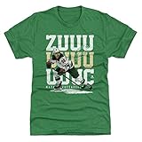 500 LEVEL Mats Zuccarello T-Shirt (Premium Men's T-Shirt, Medium, Heather Kelly Green) - Mats Zuccarello Minnesota ZUUUC WHT