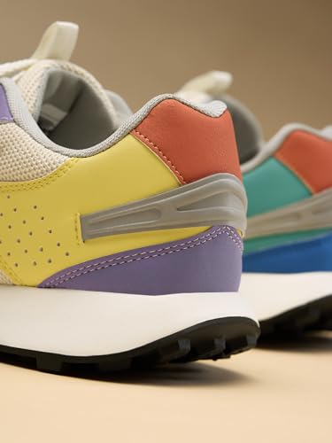Image of The Souled Store Gelato: Women and Girls Low Top Sneakers | Trainer with Smooth Suede, Breathable Mesh & Cushioned EVA Sole