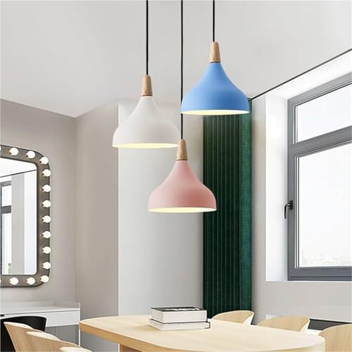 Lustre plafonnier danois jaune design industriel vintage E27 - 3