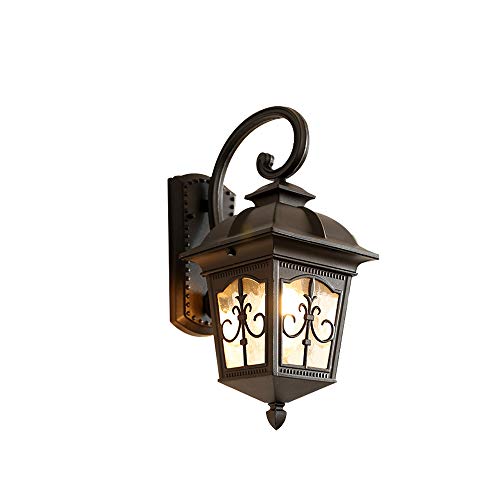 Preisvergleich Produktbild SUNTRE HWSUS Wandleuchte American Retro Einfache Wasserdichte Wand Lampenschirm Home Klassische Poliert Cut Hand Schwarzer Pfeil Größe 42 * 27 cm (Dieses Produkt Enthält Kein Licht)