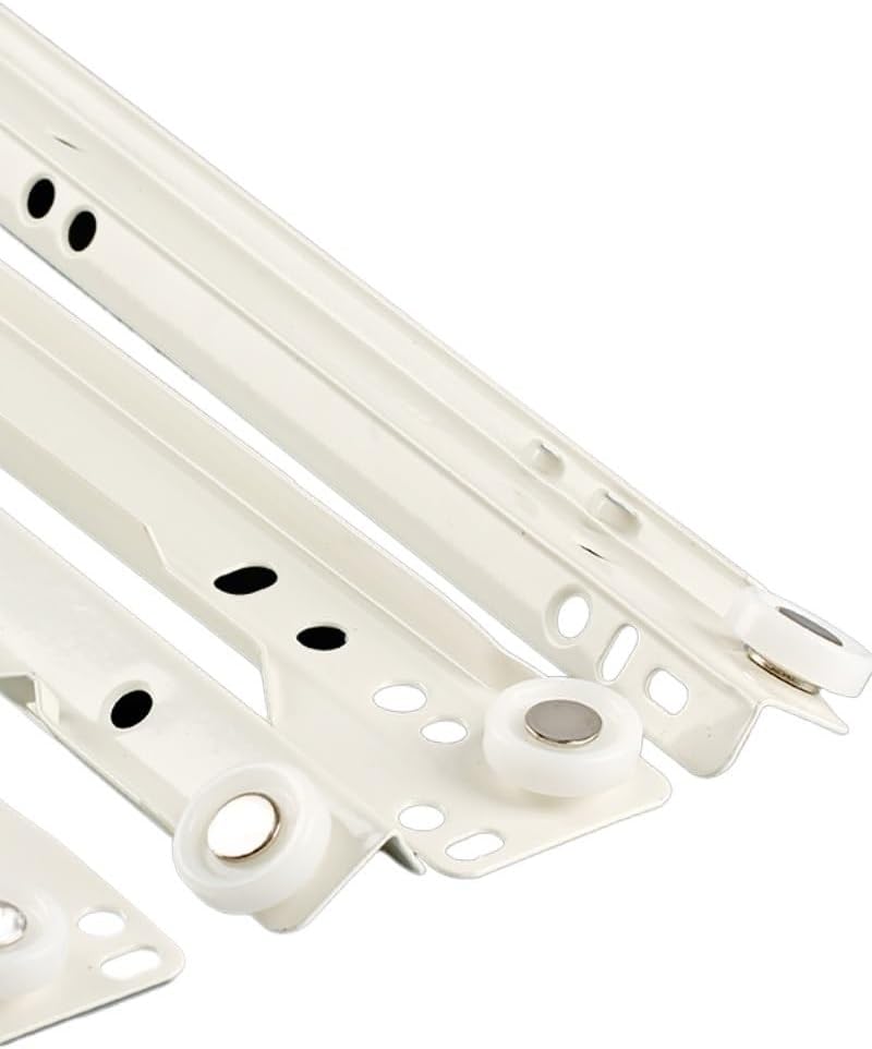 Heavy Duty Drawer Slides Drawer Track Slides Thickening Keyboard Roller Pulley Furniture(14inch(35cm))