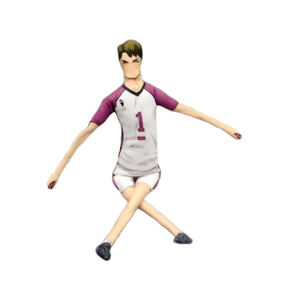 Xinchangda Ushijima Wakatoshi Plush Figurine Anime Ushijima Wakatoshi Plush 28cm Funny Soft Padded Figure Active Joint Figure Decoration Gift