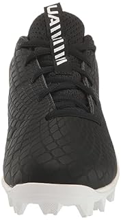 Under Armour Women's Glyde 2.0 Rm Softball Shoe, (001) Black/Black/White, 6.5