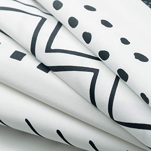 Susybao Vintage Aztec Duvet Cover King 100% Cotton Black And White Boho Duvet Cover 3 Pieces Set 1 Arrow Polka Dots Patterned Duvet Cover With Zipper Ties 2 Pillowcases Bohemian Geometric Bedding Set #TOP2