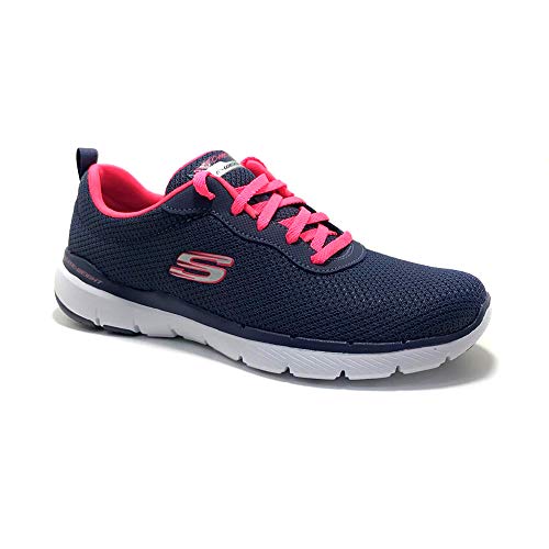 Skechers Flex Appeal 3.0-First Insight, Zapatillas Mujer, Varios Colores (SLTP Black Mesh/Trim), 37 EU