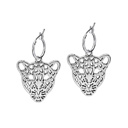 Boucles d'oreilles en argent léopard pour sublimer votre look de soirée audacieux