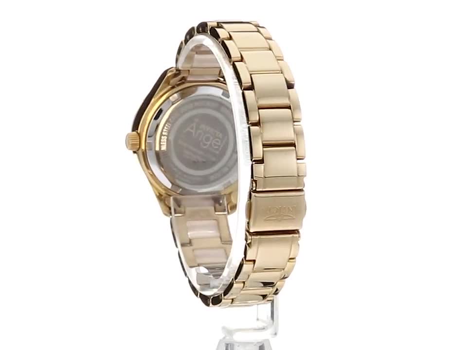 Invicta Women's 25245 Angel Quartz 3 Hand White Dial Watch　並行輸入
