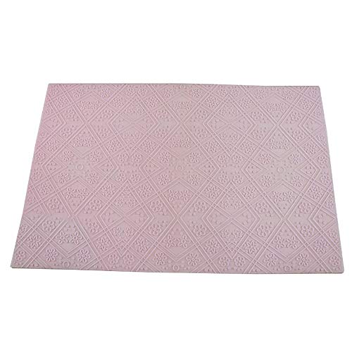 Small Flower Cake Lace Mat Silicone Lace Impression Mold Baking Border Rind Fondant Cake Brim Decor Mold Bake Emboss Mat Cake Mold Craft Sugar Lace Mat Cakes Lace DIY Baking Tools Embossing Pad