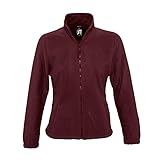 Figurbetonte Passform. SOLS Damen North Fleece-Jacke mit durchgehendem Reißverschluss (Medium) (Burgunder) M,Burgunder