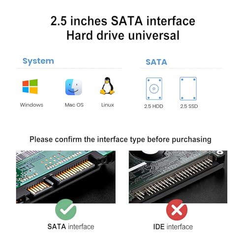 Caja externa para disco 2.5" USB 3.0 a SATA III tool-free miniatura 5
