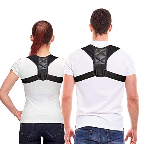 Posture Corrector for Men and Women  Upper Back Brace Clavicle Support Shoulder Brace Relieves Neck, Shoulder & Back Pain