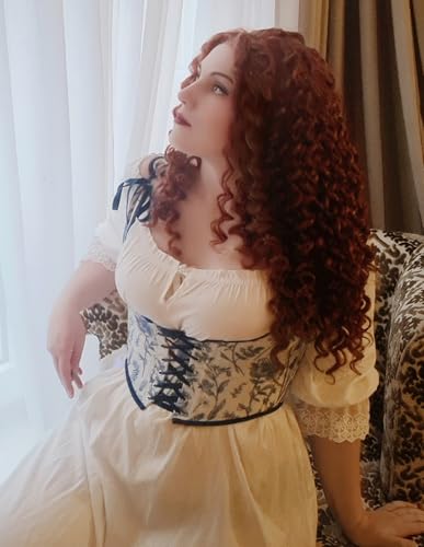 Image of Scarlet Darkness Women's Underbust Corset Top Renaissance Medieval Lace-up Boned Fairycore Pirate Corsets