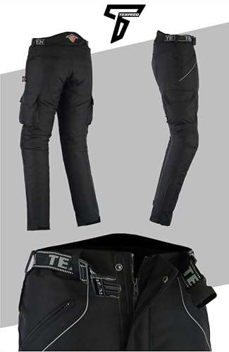 Texpeed Motorradhose für Herren mit Protektoren und wasserdichter Konstruktion