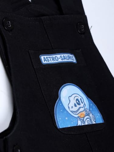 Image of KiddoPanti Unisex Denim Cargo Dungaree Shorts | 69.1% Cotton 29% Spun Poly 1.9% Spandex | Above Knee Length | Soft Breathable Summer Dungaree