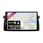 JOYX Android 10 Car Stereo Navigation Fit for BMW E46 / M3 / 3 series Head Unit | 9 inch 2G+32G | Free Canbus Backup Camera External Mic |GPS 1 Din |Support DAB/Mirror Link/Steering Wheel/BT-5.0/4G