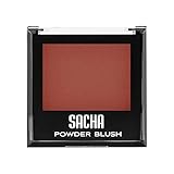 Blush by Sacha Cosmetics, Best Highlighter Makeup Blusher to Sculpt Face & Highlight Cheeks, 14 shades, 0.27 oz, Burnt Orange