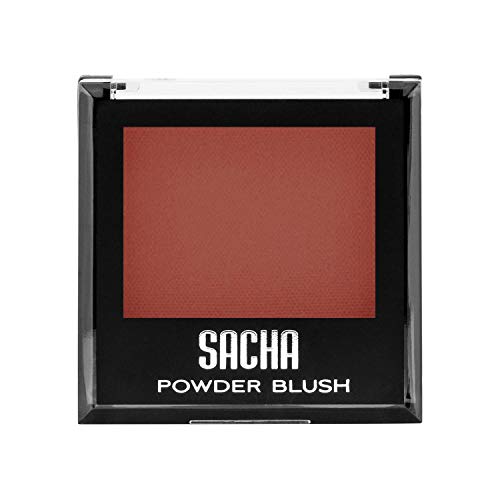 Blush by Sacha Cosmetics, Best Highlighter Makeup Blusher to Sculpt Face & Highlight Cheeks, 14 shades, 0.27 oz, Burnt Orange