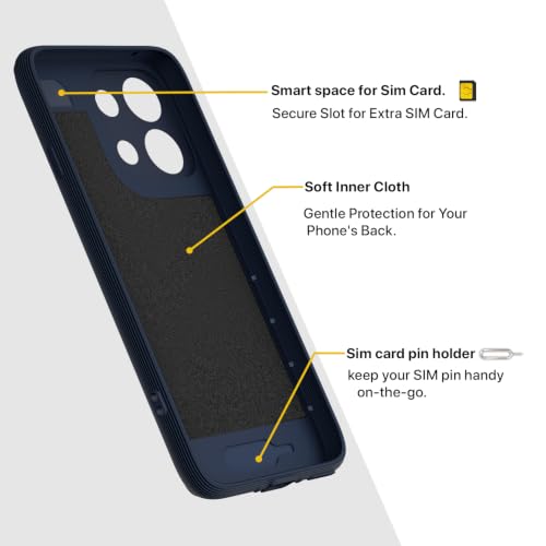 Image of Outlouders Back Cover for Oppo Reno 16c 5G | Full Camera Protection | TPU Soft Flexible Shockproof Bumper Case (Blue)