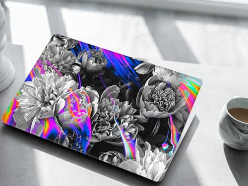 Image of NoWorries 14inch /15.6inch Laptop Skin ''Customizable'' Easy to Apply Gray Back Skin for All Laptops (Theme - Graffiti) (Scratch & Dustproop) Gray Back Material Bubble Free Laptop Skins