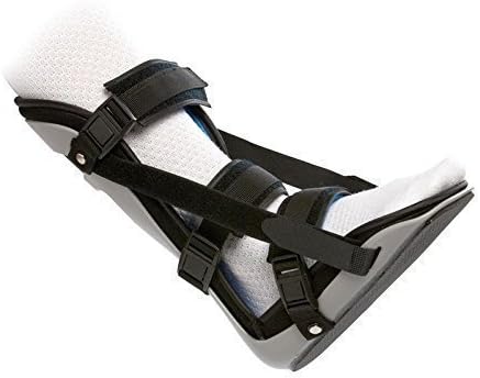 Adjustable Night Splint | Including Dorsiflexion Wedge | Lycra Lined Foam Padded | Achilles Tendonitis, Plantar Fasciitis Overnight Treatment | Lrg