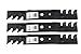 Rotary (3) Copperhead 12920 Blades for John Deere GX20250, GX20819, 48" Deck