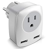 JARVANIA Germany France Travel Power Adapter