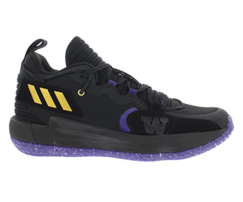 adidas Sm Dame 7 Extply Unisex Shoes Size 9.5, Color: Black/Purple