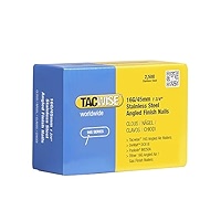 Tacwise 1125 Extra Galvanized Construction Nails 2.8/65mm, D-head, Ring Shaft, Under 34°, on Paper Strip, 3300 Pieces