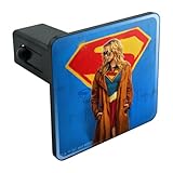 GRAPHICS & MORE Supergirl 2026 and Logo Blue Tow Trailer Hitch Cover Plug Insert 1 1/4 inch (1.25")
