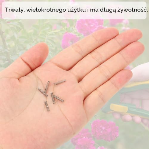 PATIKIL Sprężyna naciskowa, średnica drutu 0,3mm x średnica zewnętrzna 2mm x 10mm dł., 10 szt. 304 stal nierdzewna, mechaniczna sprężyna rozciągana, małe sprężyny do ołówków, zestaw do napraw