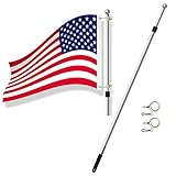 Lavievert 6.5ft Aluminum Alloy Telescopic Flag Pole, Tangle...